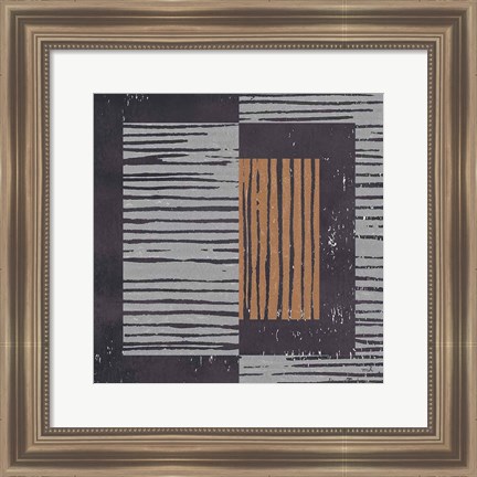 Framed Primitive II Gray Print