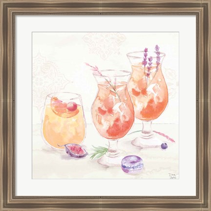 Framed Classy Cocktails III Print