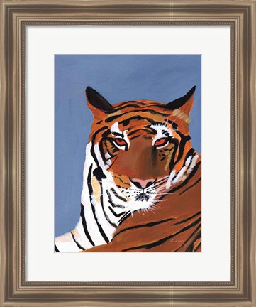 Framed Colorful Tiger Print
