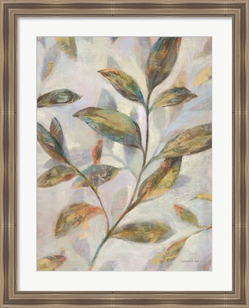 Framed Leafy Flow II Print