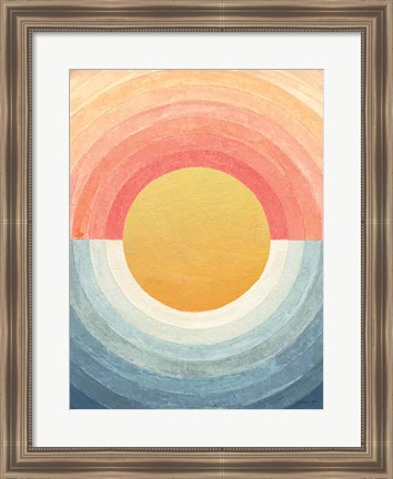 Framed Retro Vibes Abstract Print