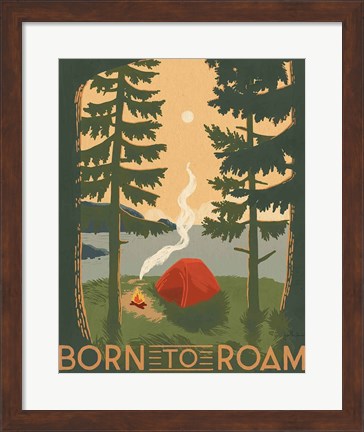 Framed Born to Roam II Print