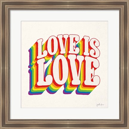 Framed Love is Love I Print