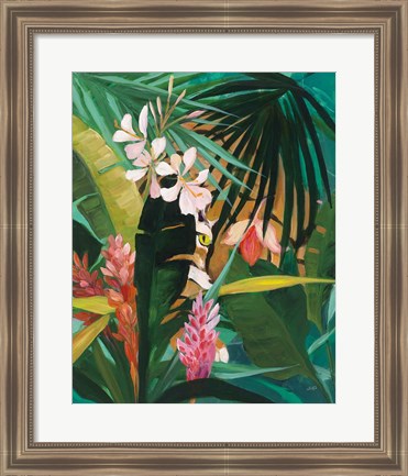 Framed Hidden Jungle I Print