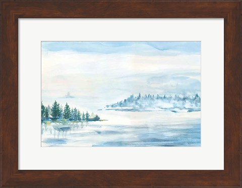 Framed Lake Fog Print