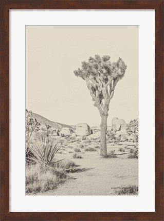 Framed Joshua Tree III Neutral Print