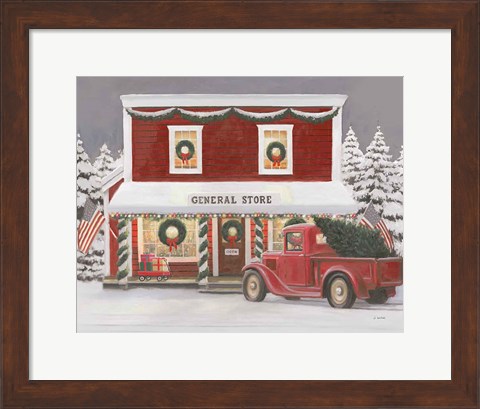 Framed Holiday Moments I Gray Print