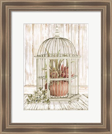 Framed Caged Beauty II Print