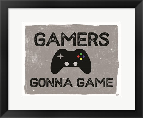 Framed Gamers Gonne Game Print