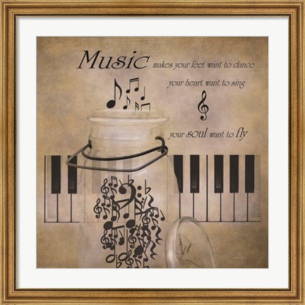 Framed Music Print