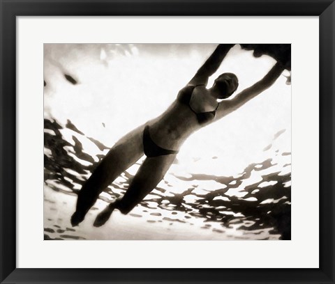 Framed Evening Swim II Print