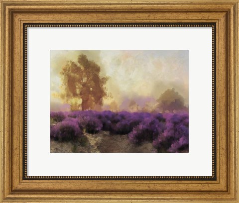 Framed Purple Countryside II Print