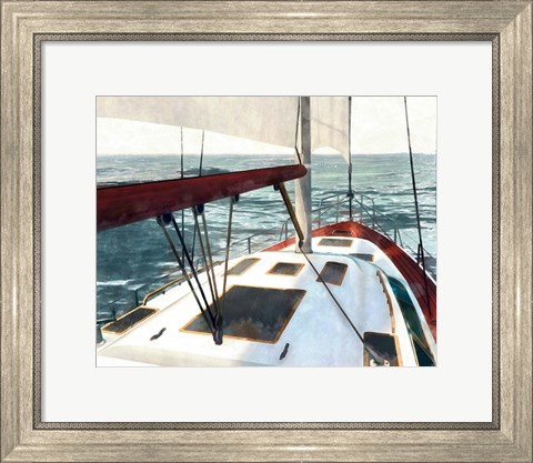 Framed Sailing the Seas I Print