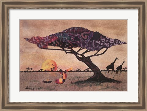 Framed Plains of Africa Print