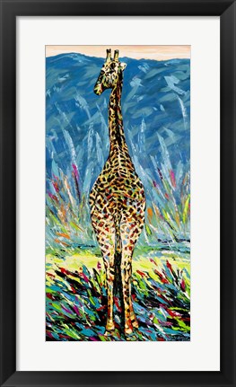 Framed Regal Giraffe II Print