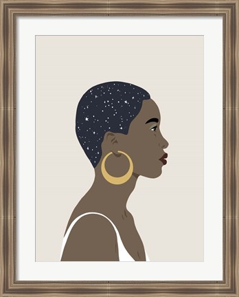 Framed Heavenly Hair IV Print