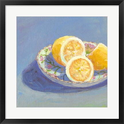 Framed Still Citrus I Print