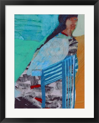 Framed Walking Woman I Print