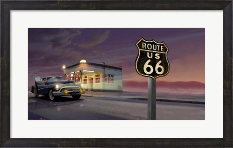 Framed Route 66 Print