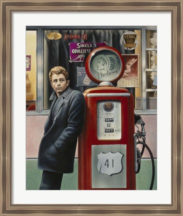 Framed James Dean Print