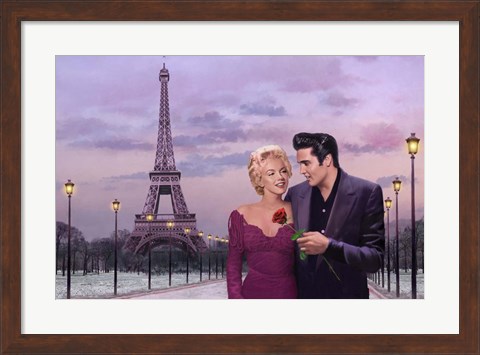 Framed Paris Sunset Print