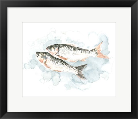 Framed Pisces Pair I Print