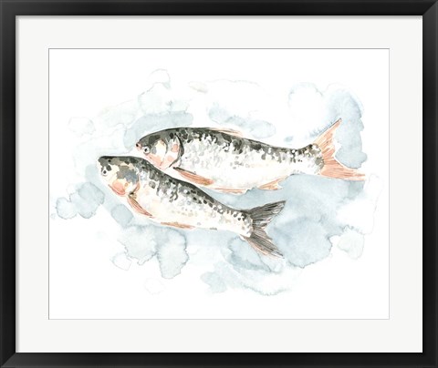 Framed Pisces Pair I Print