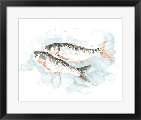 Framed Pisces Pair I Print