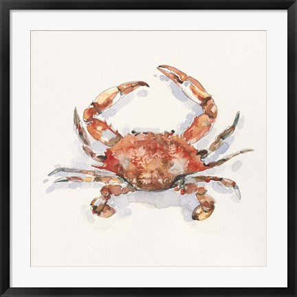 Framed Crusty Crab I Print