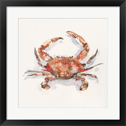 Framed Crusty Crab I Print