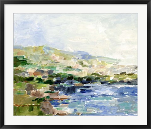 Framed Summer Cove I Print