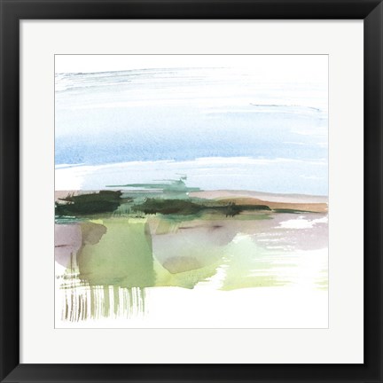 Framed Abstract Wetland I Print