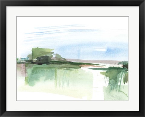 Framed Abstract Wetland IV Print