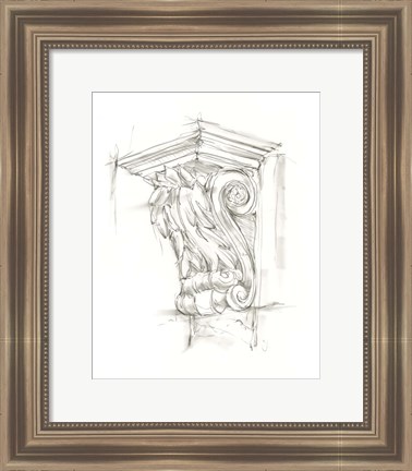 Framed Corbel Sketch IV Print