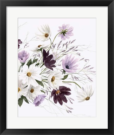 Framed Amethyst Bouquet II Print