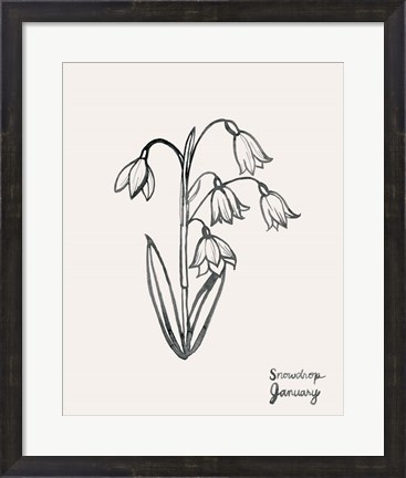 Framed Annual Flowers I Print