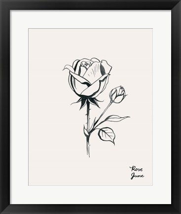 Framed Annual Flowers VI Print