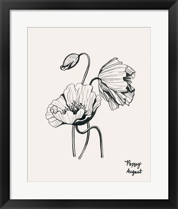 Framed Annual Flowers VIII Print