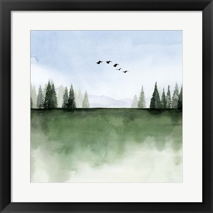 Framed Forest&#39;s Edge I Print