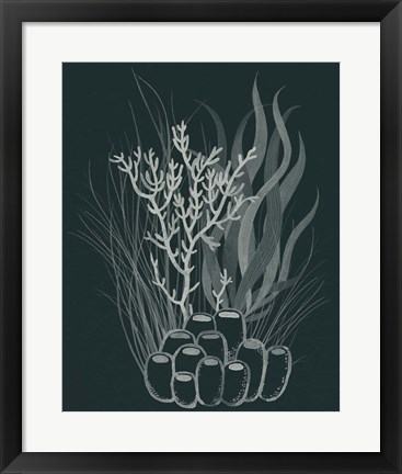 Framed Underwater Bouquet II Print