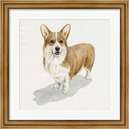 Framed Pup for the Queen II Print