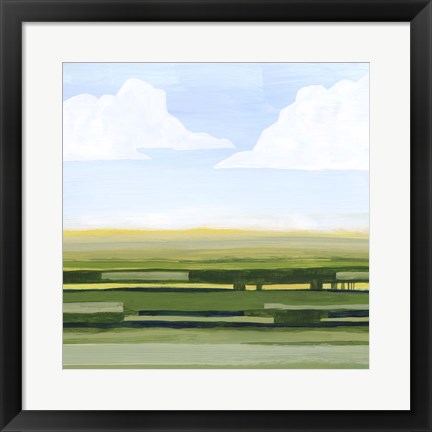 Framed Pastoral Glow I Print