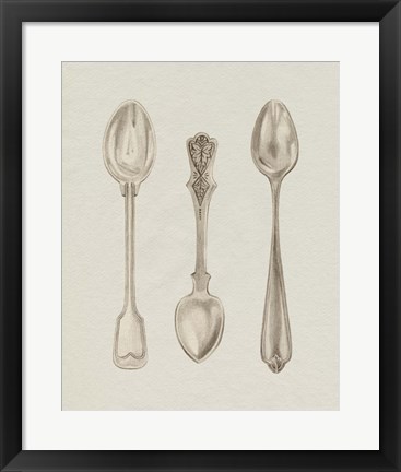 Framed Silver Spoon I Print