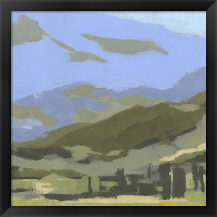 Framed Blue Ridge Foothills II Print