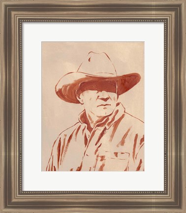 Framed Man of the West III Print