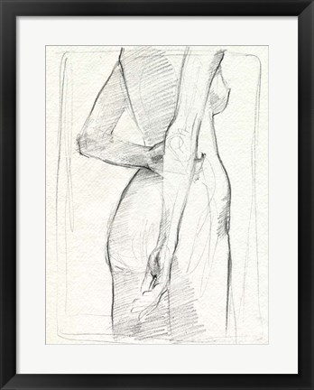 Framed Demure I Print