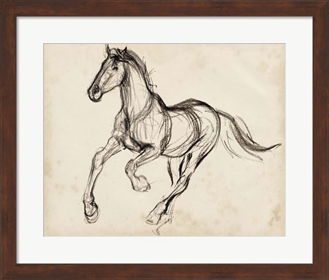 Framed Gestural Apaloosa I Print