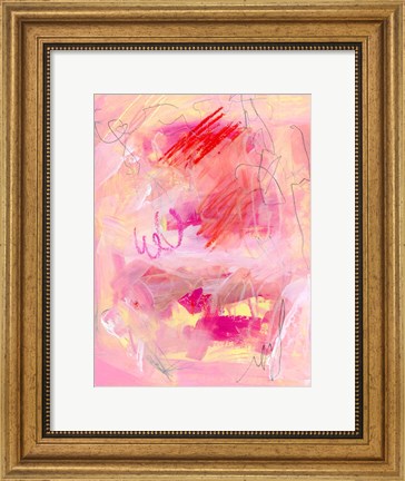 Framed Chroma Pink I Print