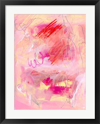 Framed Chroma Pink I Print