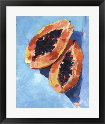 Framed Bold Papaya I Print